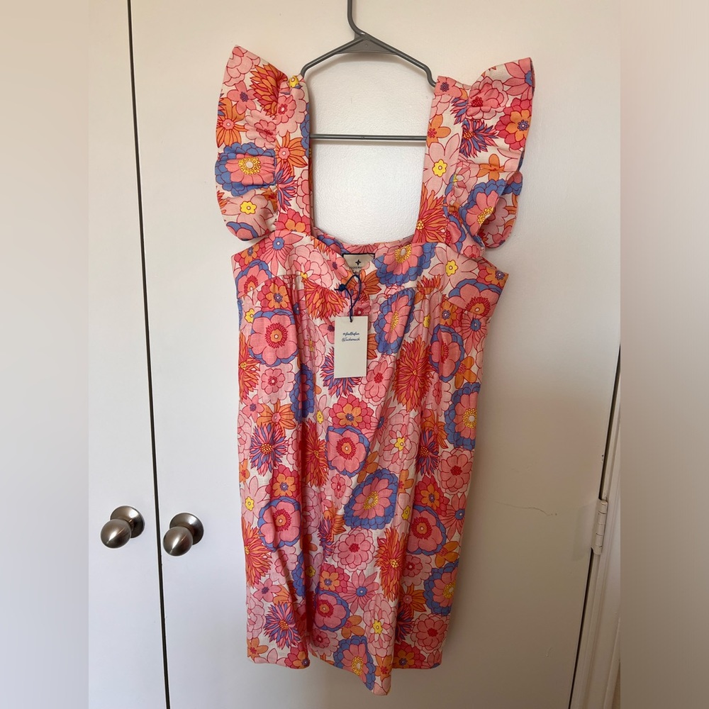 NWT Tuckernuck x Cam Wimberly Eubanks Folly Floral Hazel Flutter Sleeve Dress